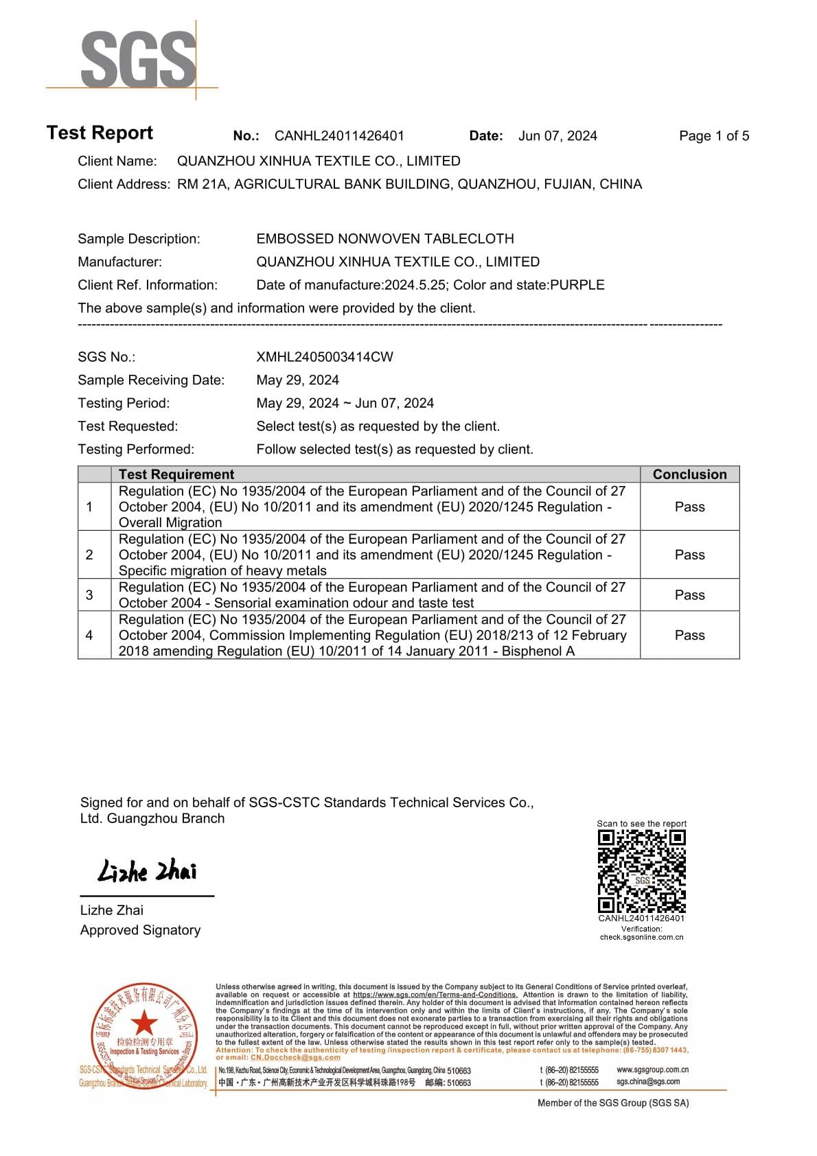 Certificates