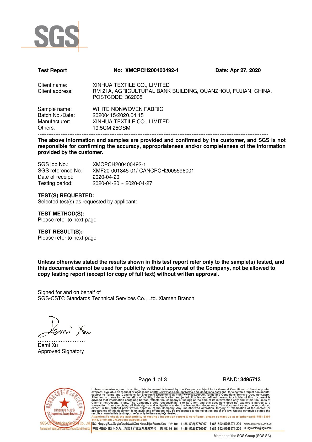 Certificates