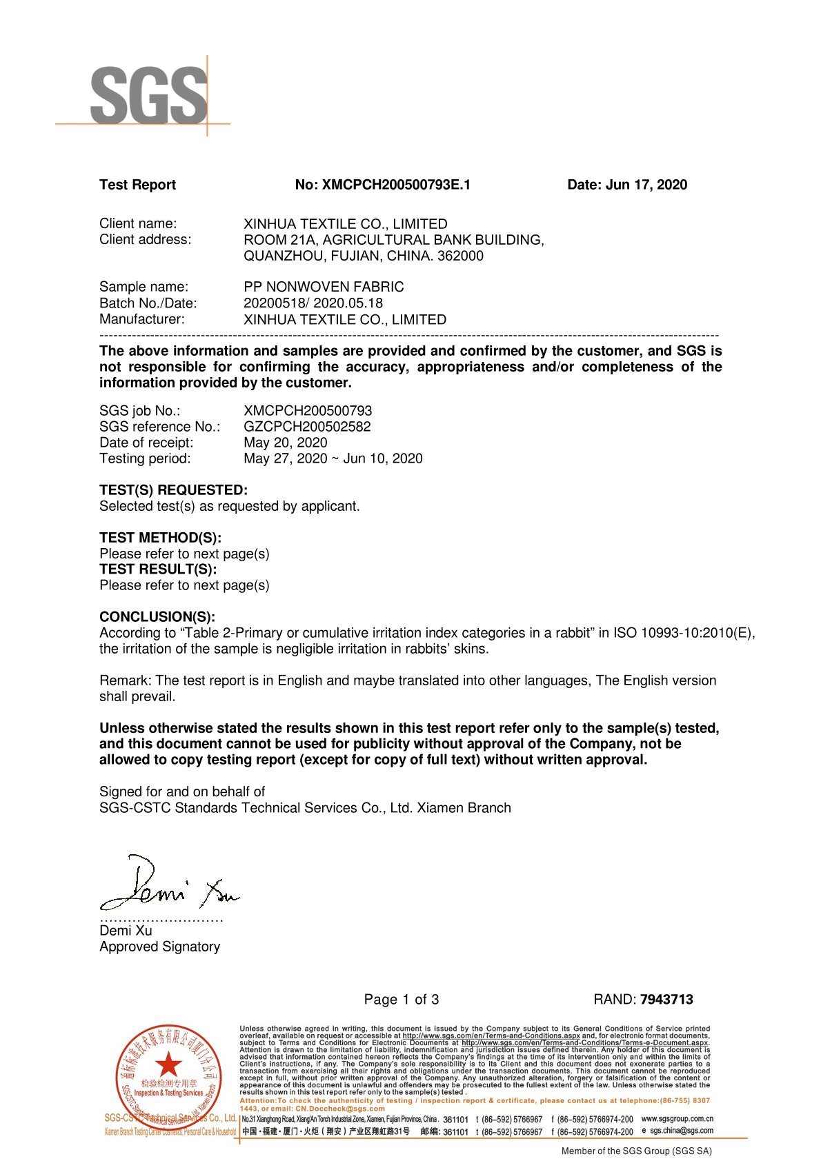 Certificates